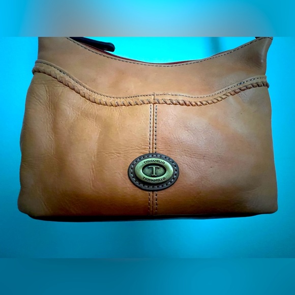 Tignanello | Orange Leather Crossbody Bag - Picture 3 of 11